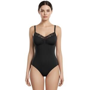 SKIMS Fits Everybody Lace Cami Bodysuit Onyx Black XS NWOT